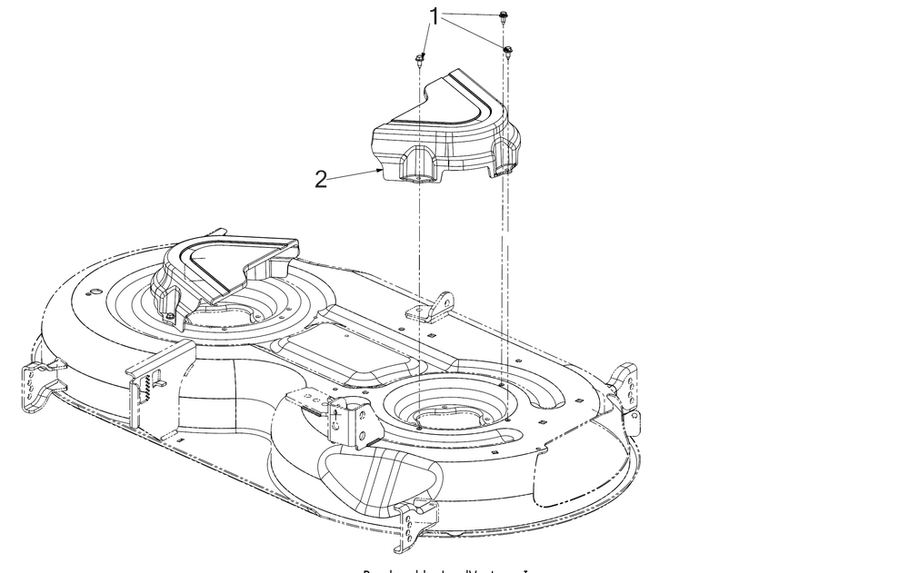 Deck Covers Diagram and Parts List for ZT1-42KH (17CS010)(2020) Cub Cadet Lawn Tractor